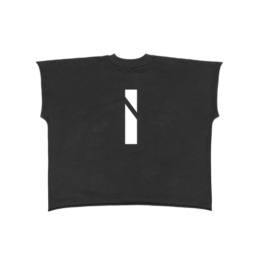 Raw Edge Boxy T-Shirt - front logo