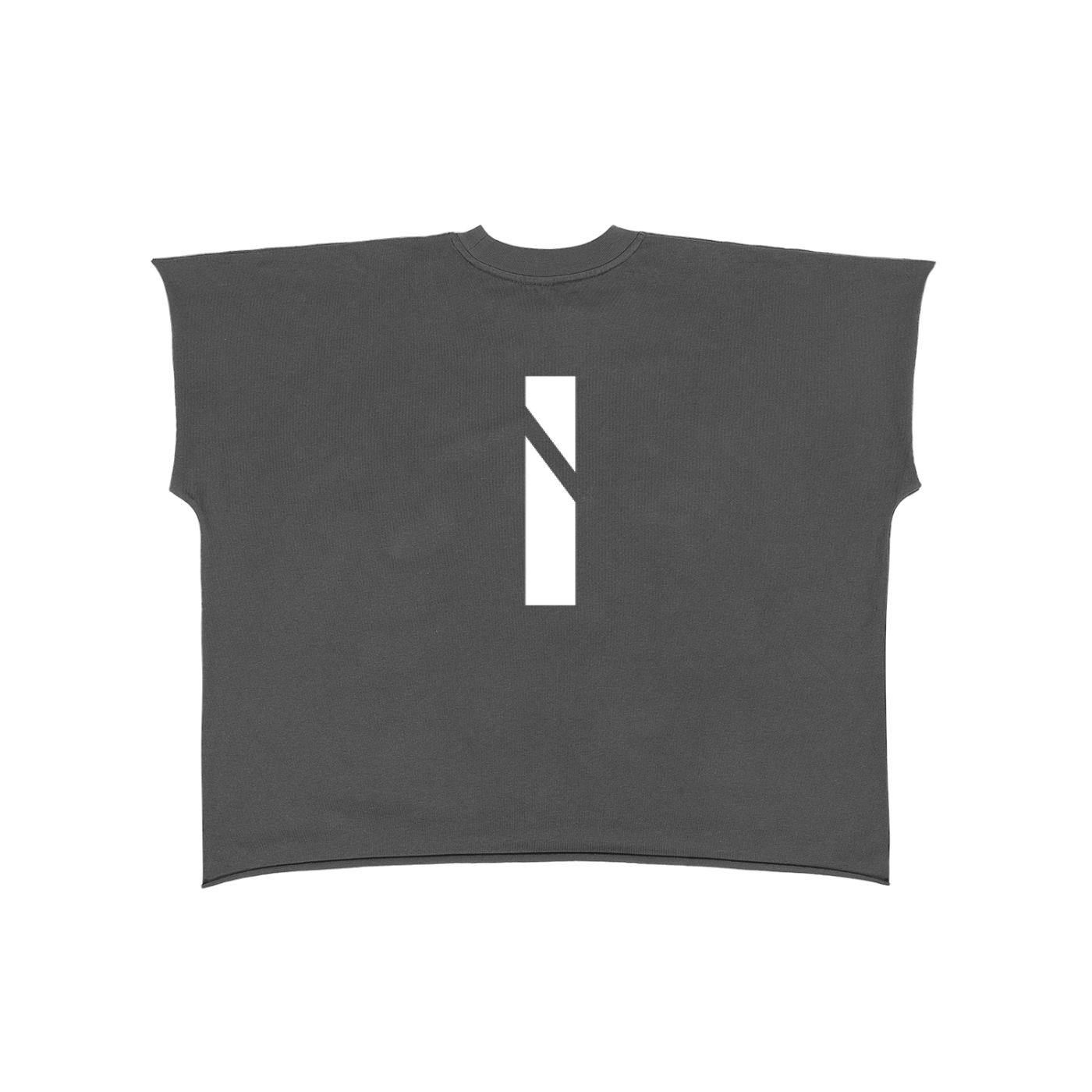 Raw Edge Boxy T-Shirt - front logo