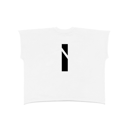 Raw Edge Boxy T-Shirt - front logo
