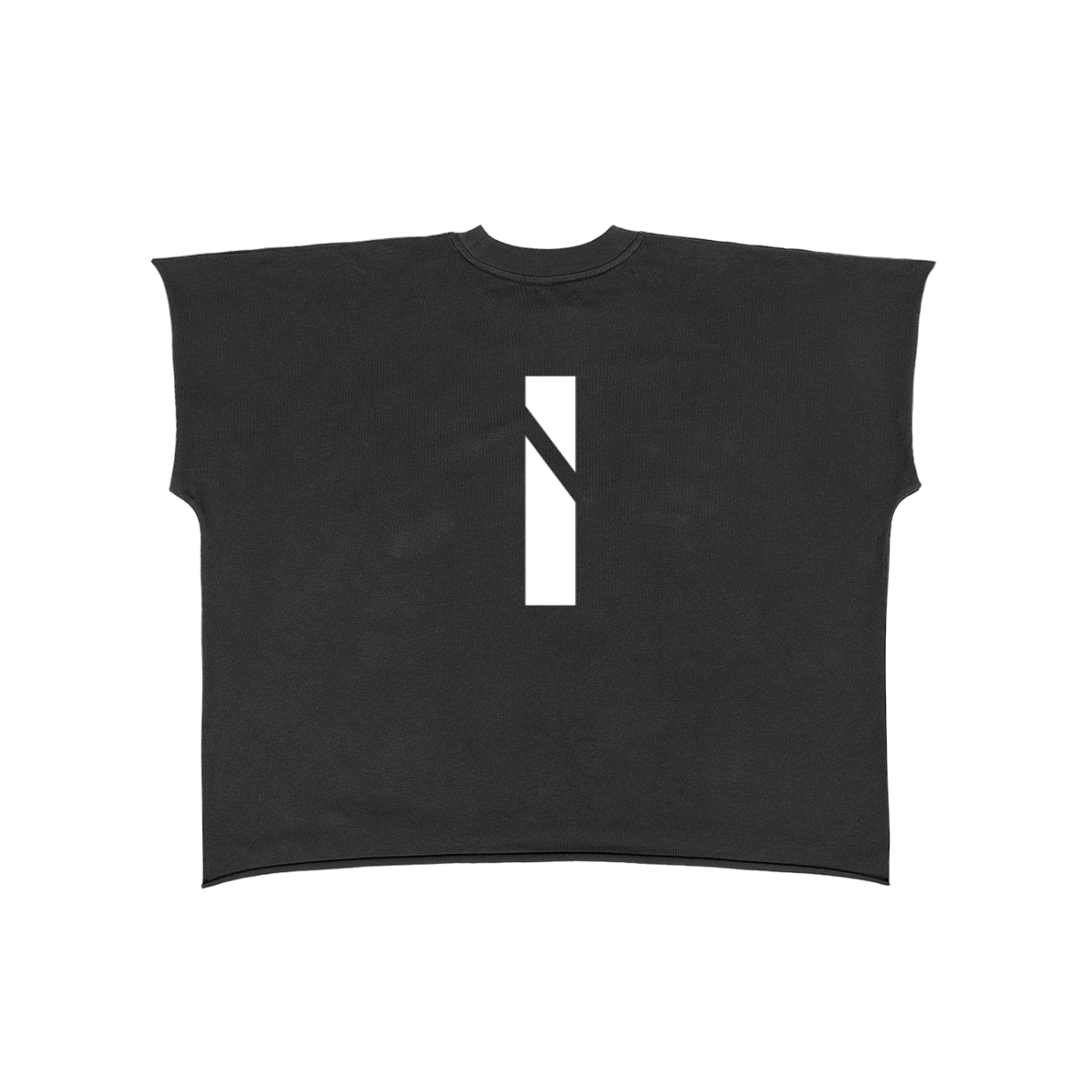 Raw Edge Boxy T-Shirt - front logo