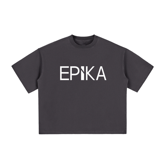Vintage Washed Boxy T-Shirt - front logo