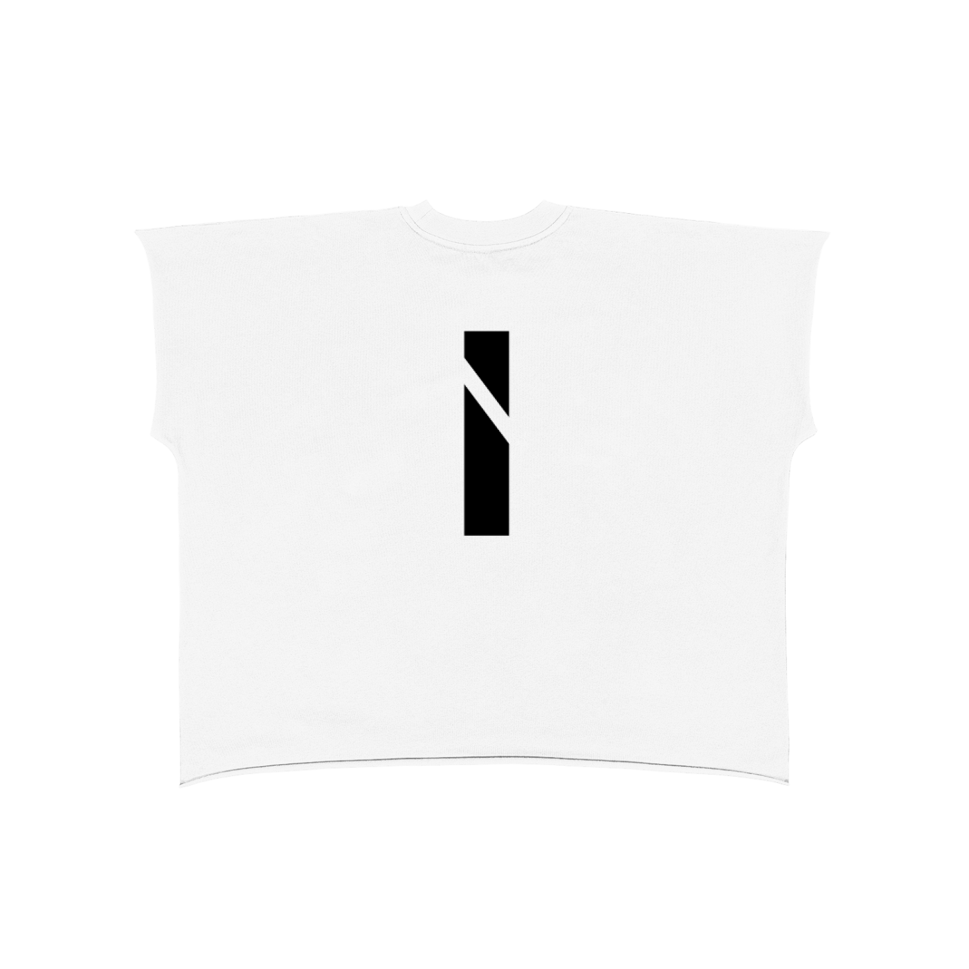 Raw Edge Boxy T-Shirt - front logo