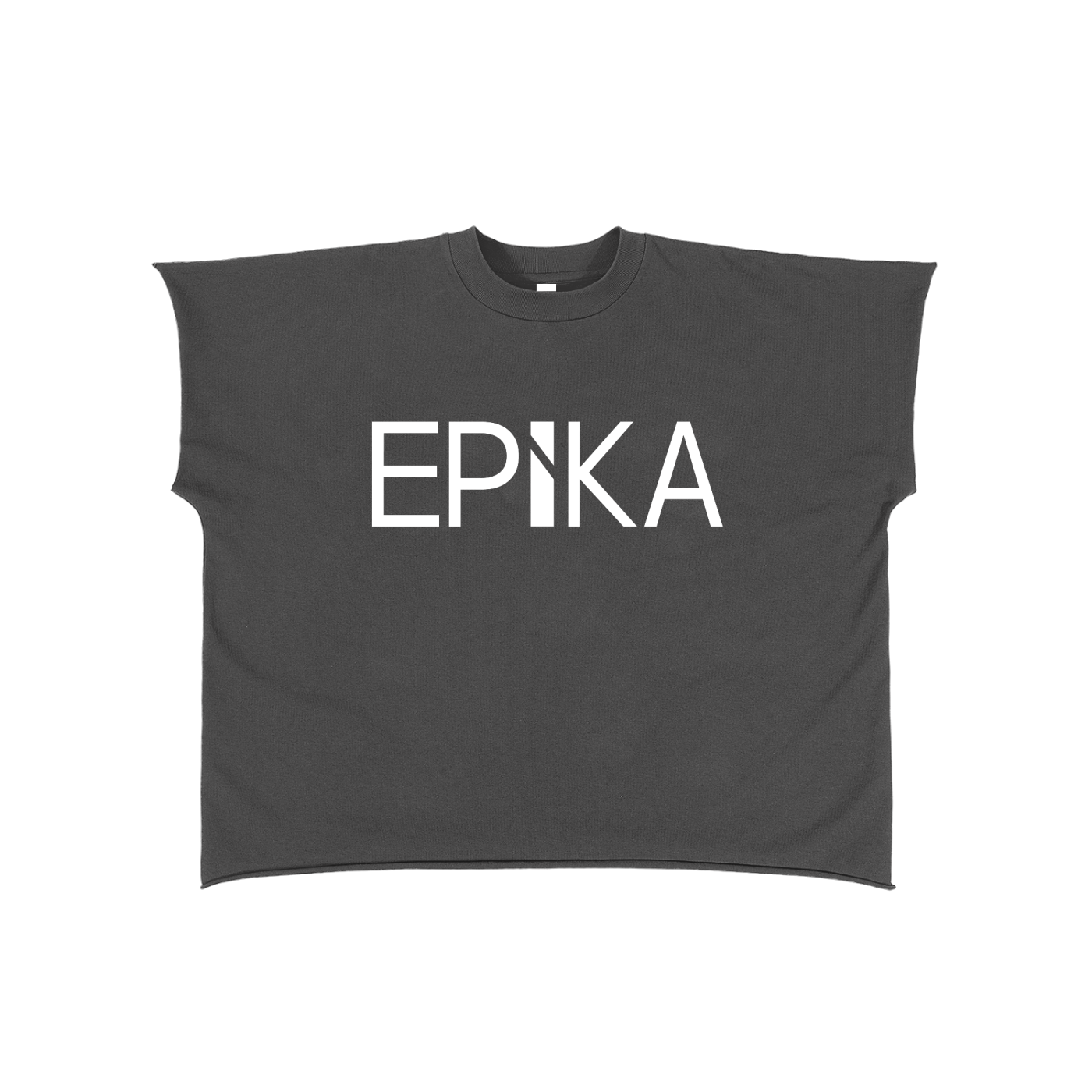 Raw Edge Boxy T-Shirt - front logo