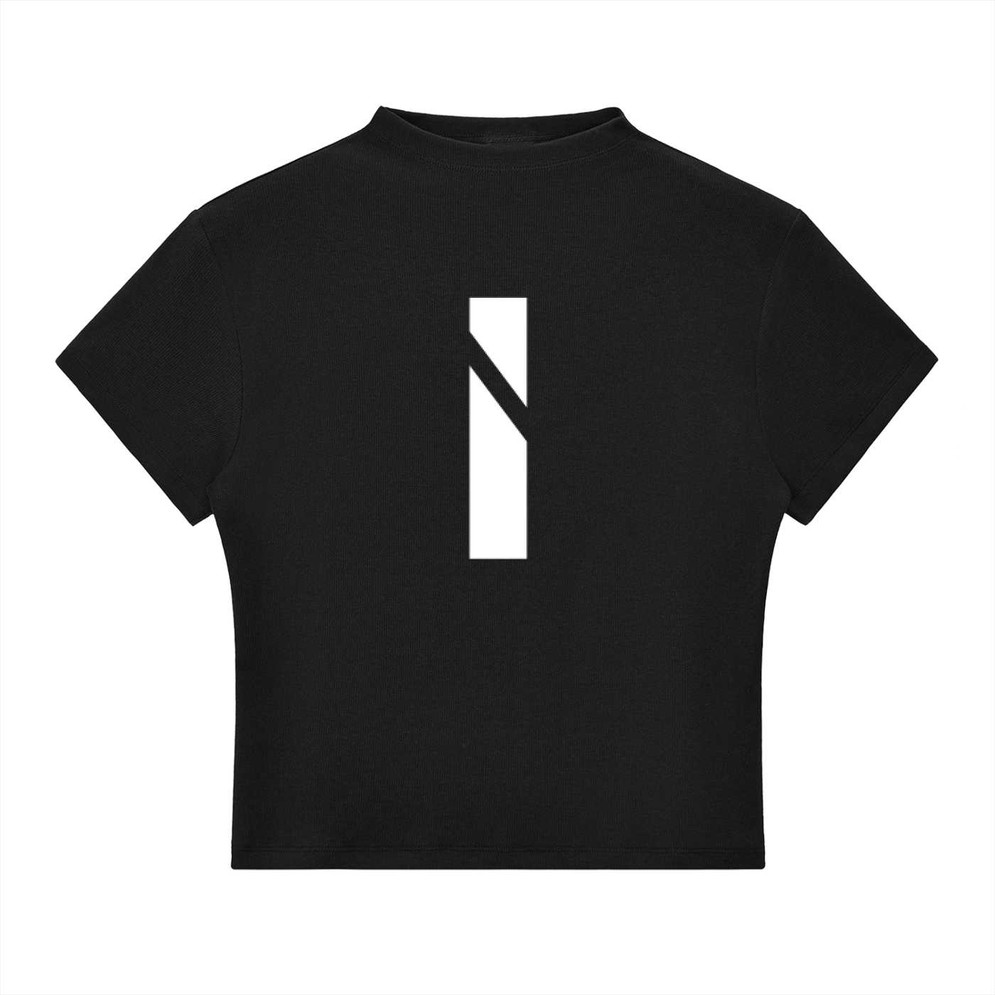 Slim Fit Mock Neck T-Shirt - front symbol