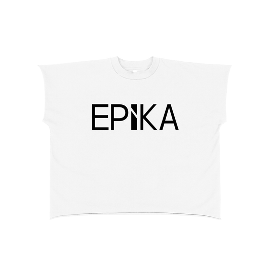 Raw Edge Boxy T-Shirt - front logo