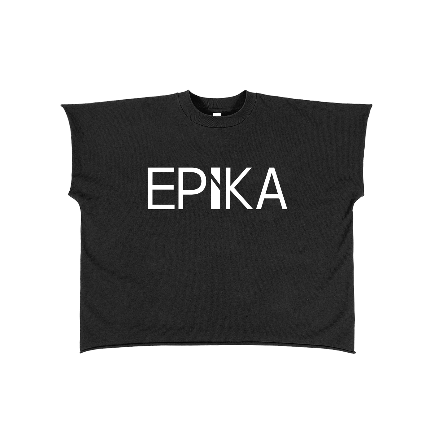 Raw Edge Boxy T-Shirt - front logo
