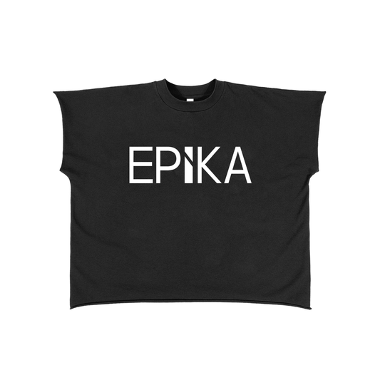 Raw Edge Boxy T-Shirt - front logo
